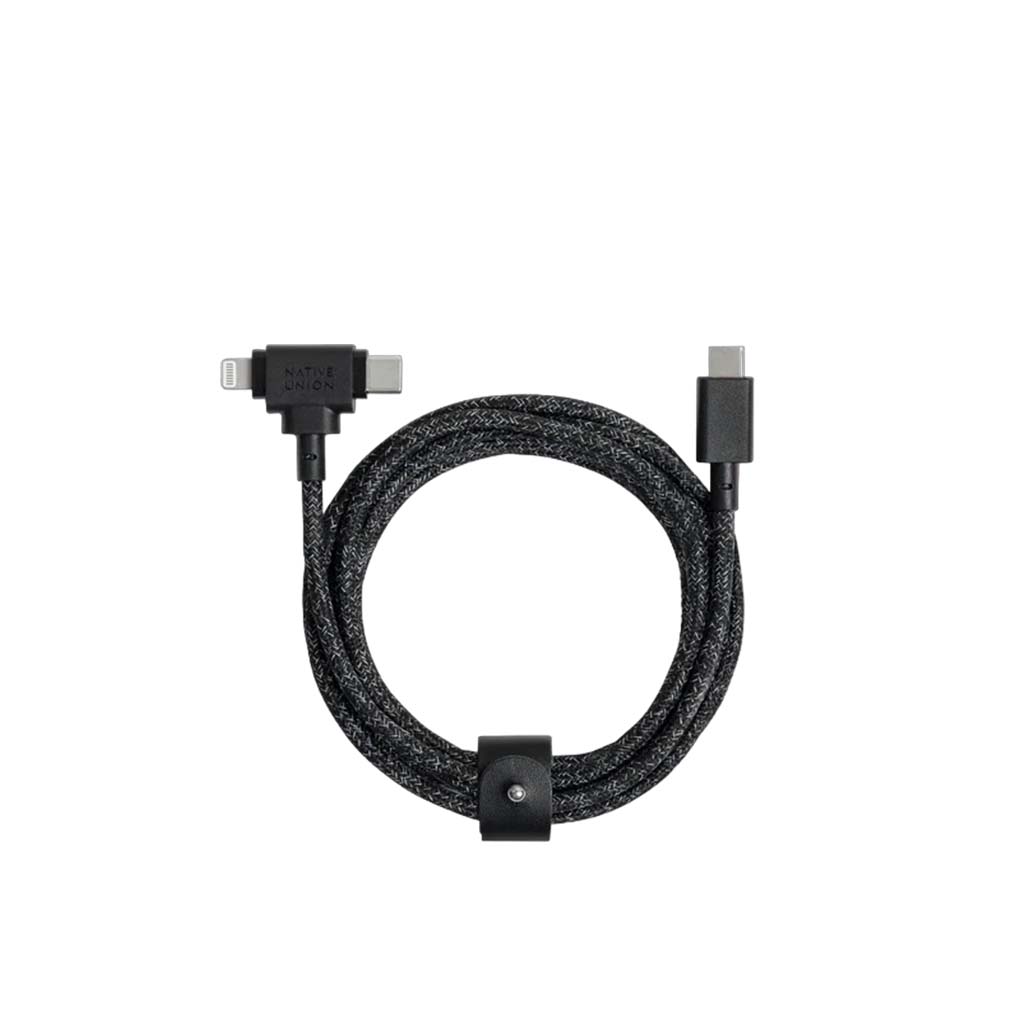 Belt Cable Duo (USB-C to Apple Lightning &amp; USB-C)
