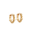 Gold Aurora Atom Hoop Earrings