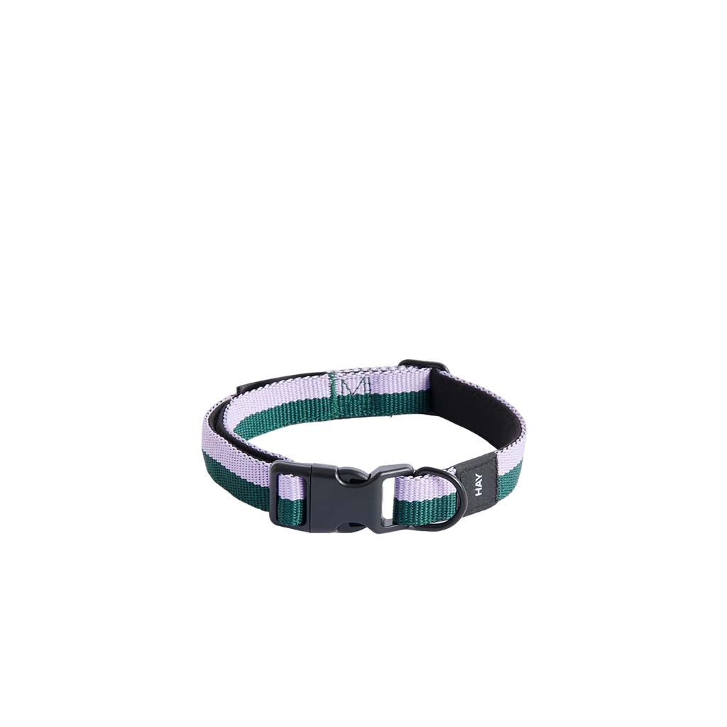 HAY Dogs Collar Flat S/M, Lavender/Green