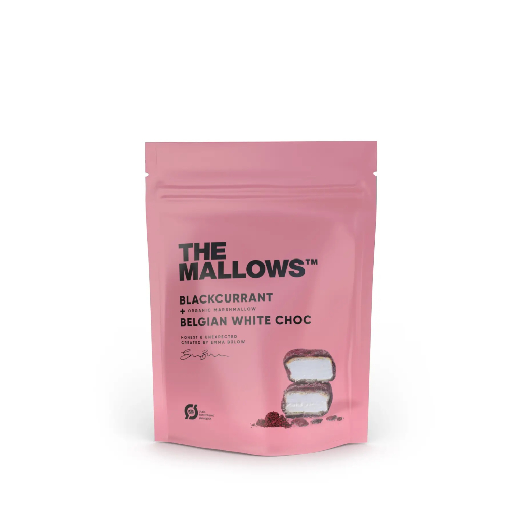 Blackcurrant &amp; White Choc - Choc Coated Marshmallows 90g