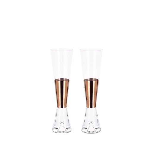 Tank Champagne Glasses, Set of 2