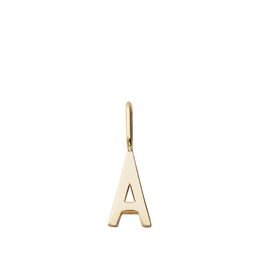 Gold Letter Charm 10mm