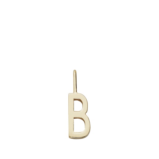 Gold Letter Charm 10mm