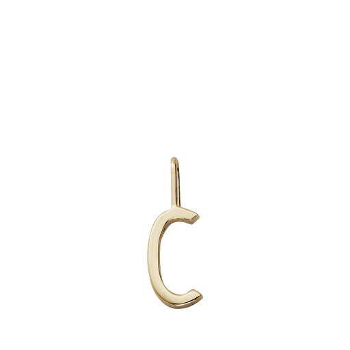 Gold Letter Charm 10mm