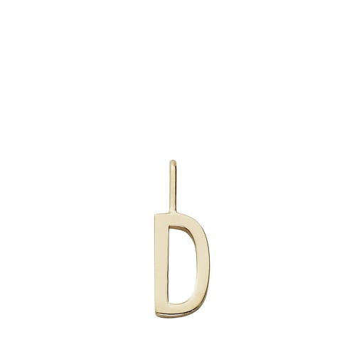 Gold Letter Charm 10mm