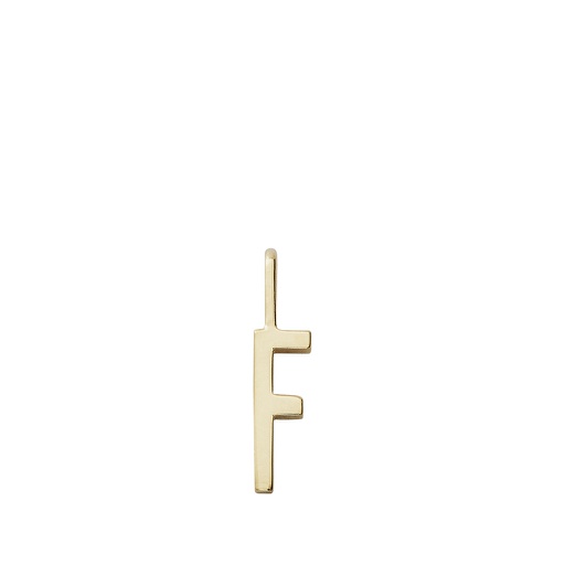 Gold Letter Charm 10mm