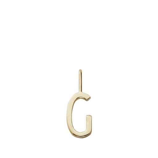 Gold Letter Charm 10mm