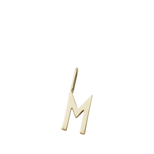 Gold Letter Charm 10mm