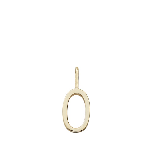 Gold Letter Charm 10mm