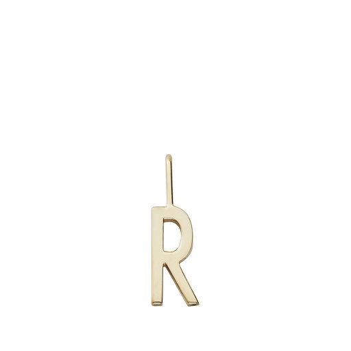 Gold Letter Charm 10mm