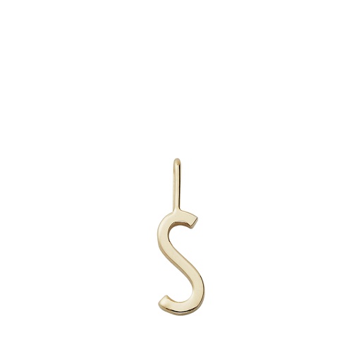 Gold Letter Charm 10mm