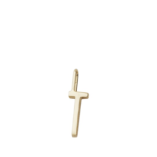 Gold Letter Charm 10mm