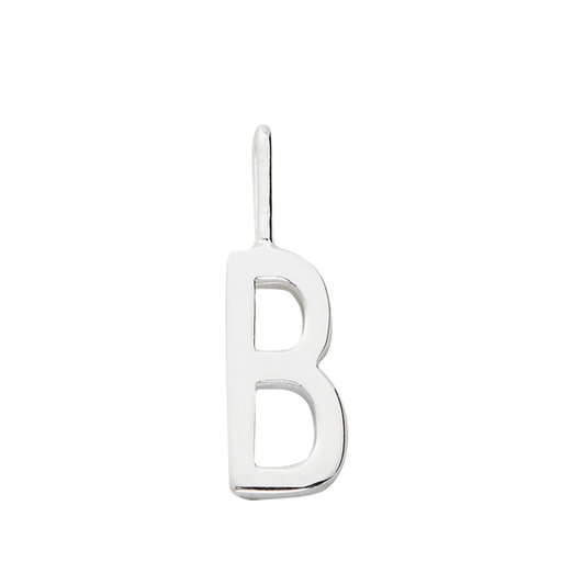 Silver Letter Charm - 10mm