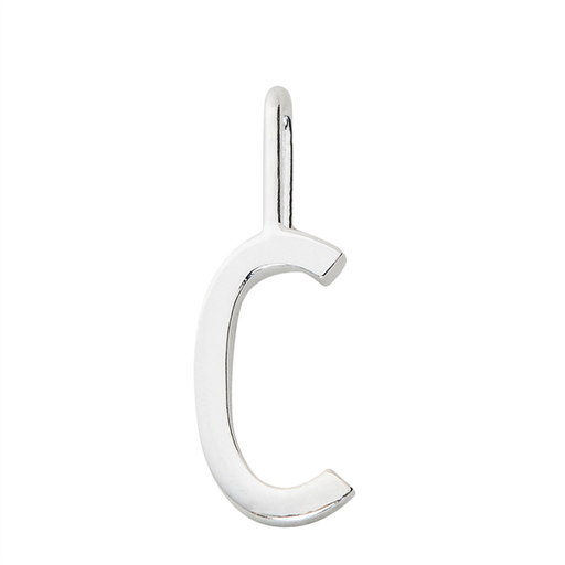 Silver Letter Charm - 10mm