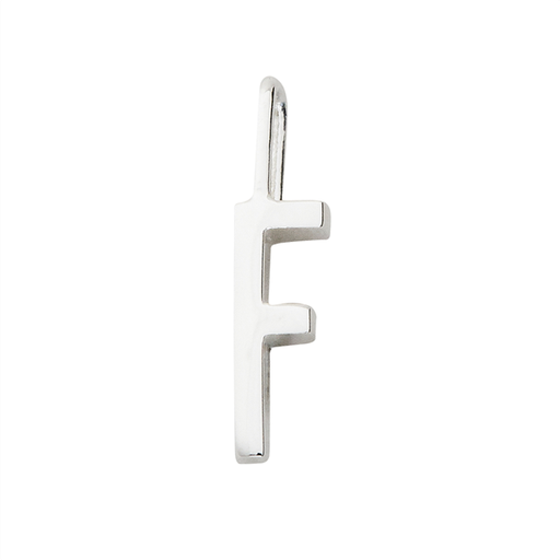 Silver Letter Charm - 10mm