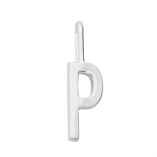 Silver Letter Charm - 10mm