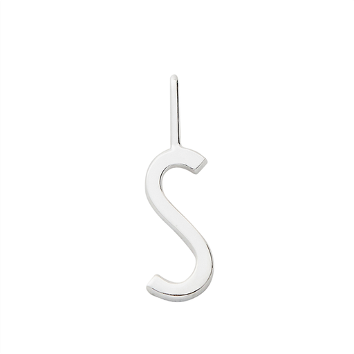 Silver Letter Charm - 10mm