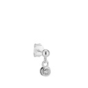 Crystal Stud, Silver