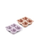 Mariam Cake Pan 2 pack, Light Lavender Rose Mix