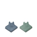 Albert Hooded Baby Towel 2-pack - Rabbit