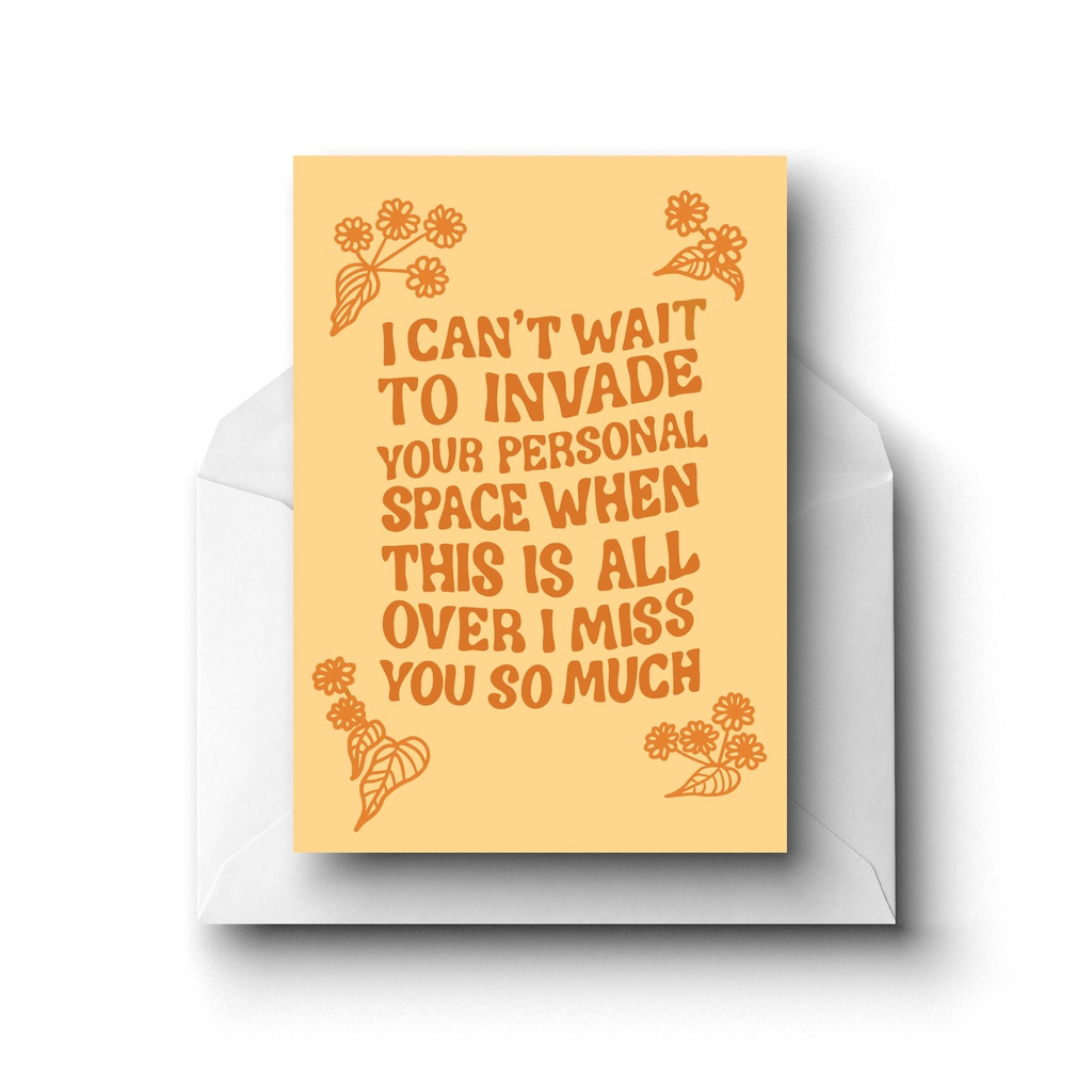 I Miss You So Much - Empathy/Sympathy, Greeting Card