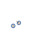 Cirque Enamel Stud Earrings, Blue