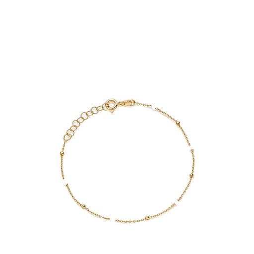 Biography White Enamel Bead Bracelet