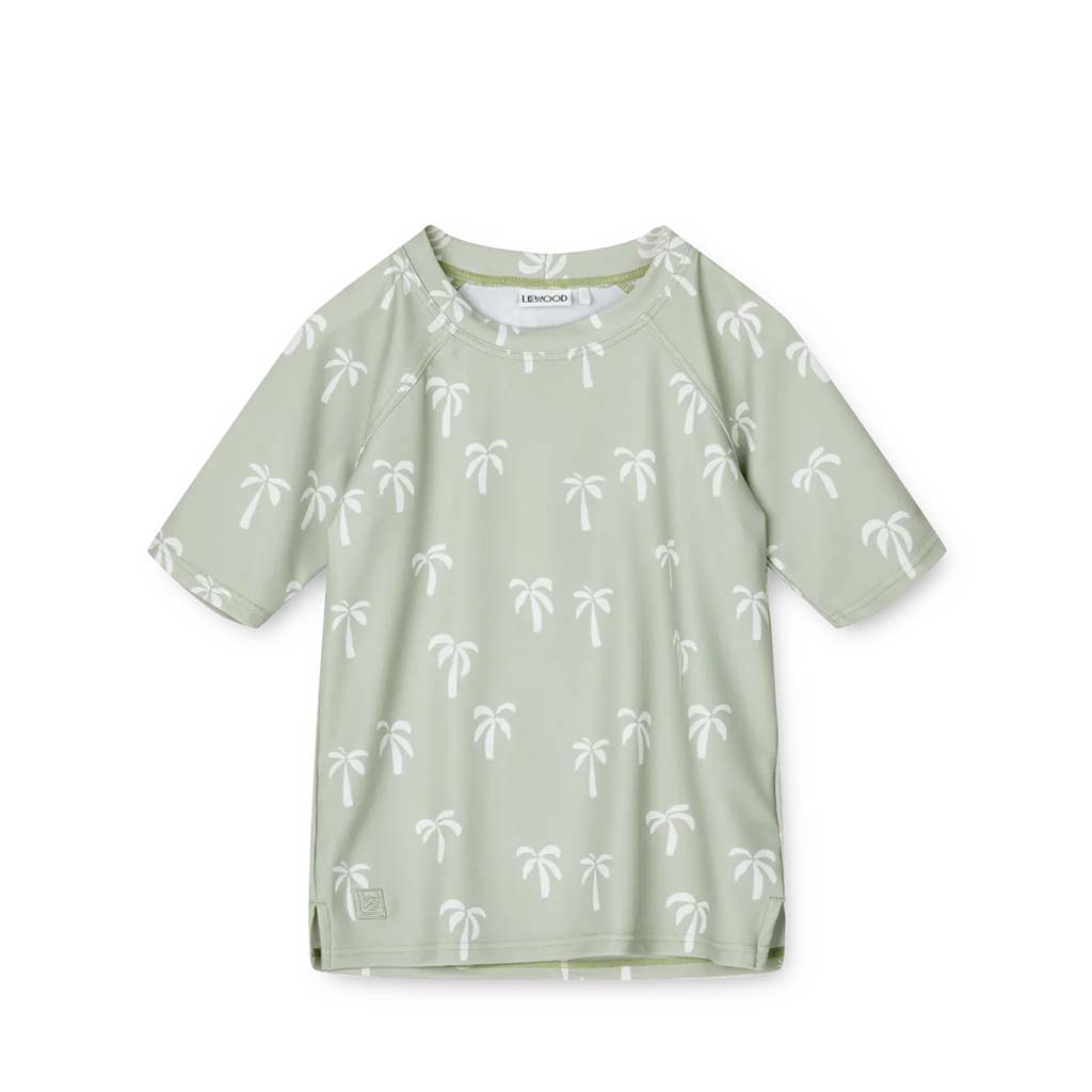 Noah Shortsleeve Swim Tee: Miami/Dusty Mint