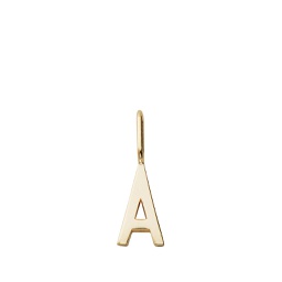 [FSDL00200] Gold Letter Charm 10mm