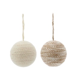 [SDHD00302] Off-White Yarny Ornaments