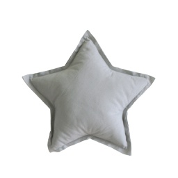 [KDAL07400] Linen Star Pillow, 40cm, Grey