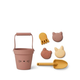 [KDLW04300] Dante beach set, Cat dark rose multi mix
