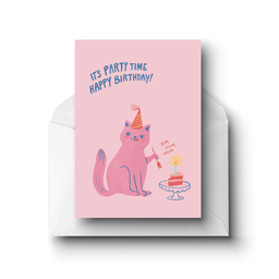 [STPS07700] It's Party Time, Greeting Card