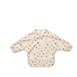 [KDLW43100] Merle Cape Bib, Alphabet / Sandy