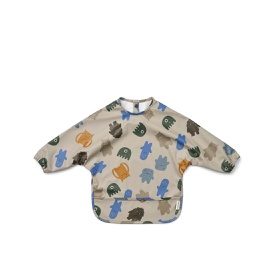 [KDLW43200] Merle Cape Bib, Monsters Blue mix