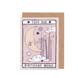 [STSP02200] Tarot Moon Birthday, Greeting Card