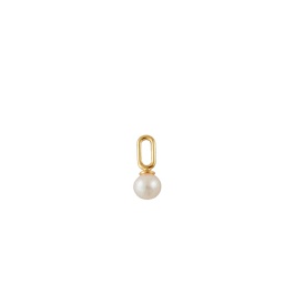 [FSDL03200] Pearl Drop Charm 5mm, Gold Plated