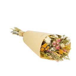 [HDFL03201] Dried Flowers  Field Bouquet Large - Pink Lemonade