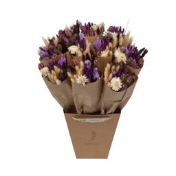 [HDFL04101] Dried Flowers Market More Bouquet - Meadow Violet
