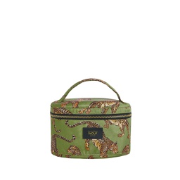 [FHWO29000] Olive Leopard Vanity Bag