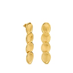 [FHJT01001] Cala Long Golden Earrings