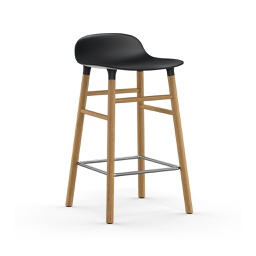 [FNNC00201] Form Bar Stool 75cm, Wood Base